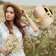 thumbnail image 6 of BANDOVA X-Shape Metal Band with Sparkly Rhinestones, Dressy Bracelet Compatible with Samsung Galaxy Watch 7/6/5/4, Gold, 20mm, 6 of 6