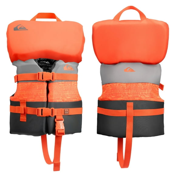 QUIKSILVER Infant Life Vest USCG Approved with Quick-Release Buckles & Leg Strap, Upright Flotation and Grab Handle, for Boating, Fishing & Kayaking
