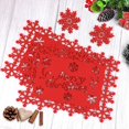thumbnail image 5 of Placemats navideños de 8 piezas, juego de manteles de mesa y posavasos de bebida, conjunto de posavasos navideños de 8 piezas, conjunto de mesa de comedor lavable de $8 piezas Afortunado Sencillez, 5 of 5