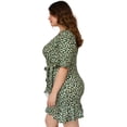 thumbnail image 2 of Vestido escote cruzado (talla extra), modelo 4266 (Negro floreado) negro 36 Roman Fashion Vestido extra 4266, 2 of 6