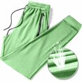 thumbnail image 2 of Mens Breathable Sweatpants Joggers Quick Dry Ice Silk Joggers Running Gym Athletic Hiking Trousers with Drawstring, 2 of 4