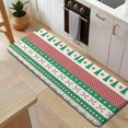 thumbnail image 5 of Green Christmas Tree and Snowflake Pattern Kitchen Rug Mat,Kitchen Runner Rugs Non Skid Washable,Decorative Kitchen Floor Mats for Kitchen,Sink,Laundry,17"x47.2", 5 of 7