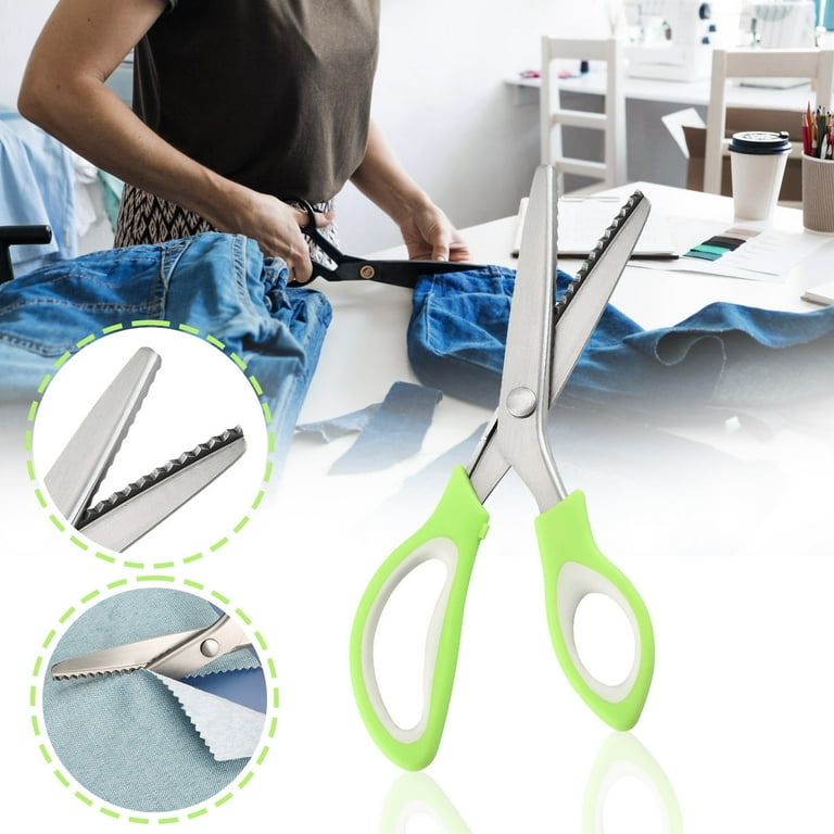 for TRIANGLE Fabric Lace Scissors Practical Serrated Scissors DIY Pinking  Scissors