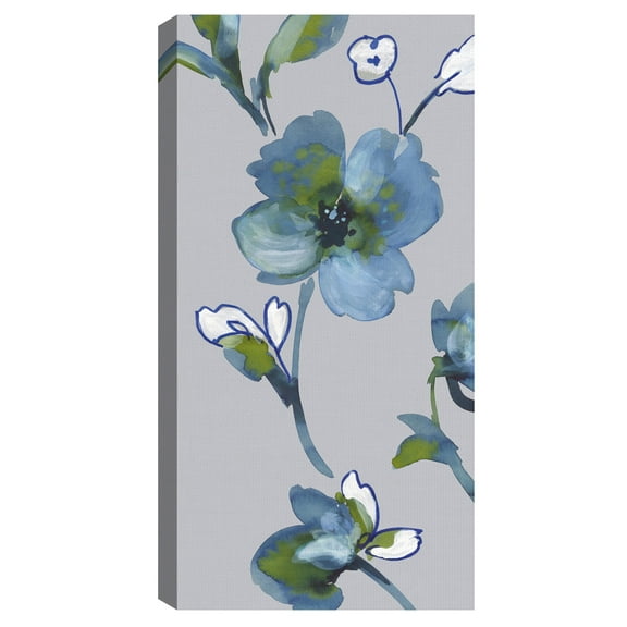 Midnight Floral I by Sandra Jacobs Canvas Art Print