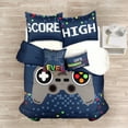 thumbnail image 3 of Lush Decor Microfiber Video Games Reversible Oversized Comforter Navy/Multi 5Pc Set Full/Queen, 3 of 10