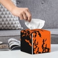 thumbnail image 6 of Naloa Halloween With Black Bats Tissue Box Cover Leather Tissue Holder Square Facial Tissue Case for Bathroom, Vanity Countertop, Tabletop, Car, 6 of 7