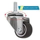 thumbnail image 4 of Rueda Giratoria De 4 Piezas, Ruedas para Muebles con Vástago De 25 Mm En M615, Ruedas Giratorias De Goma, para Carros, Carros, Cuna, Gabinete, Mesa, Capacidad De Carga De 15 Kg Por Rueda, 4 of 5
