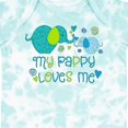 thumbnail image 4 of Inktastic My Pappy Loves Me Cute Elephants Boys or Girls Baby Bodysuit, 4 of 5