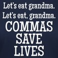 thumbnail image 3 of CafePress - Commas Save Lives T Shirt - Women's Traditional Fit Dark T-Shirt, 3 of 4