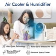 thumbnail image 3 of Arctic Air Ice Jet X3 Air Cooler, 3 Speed Portable Cooler with LED, Lightweight & Compact Space Cooler, 3 of 9
