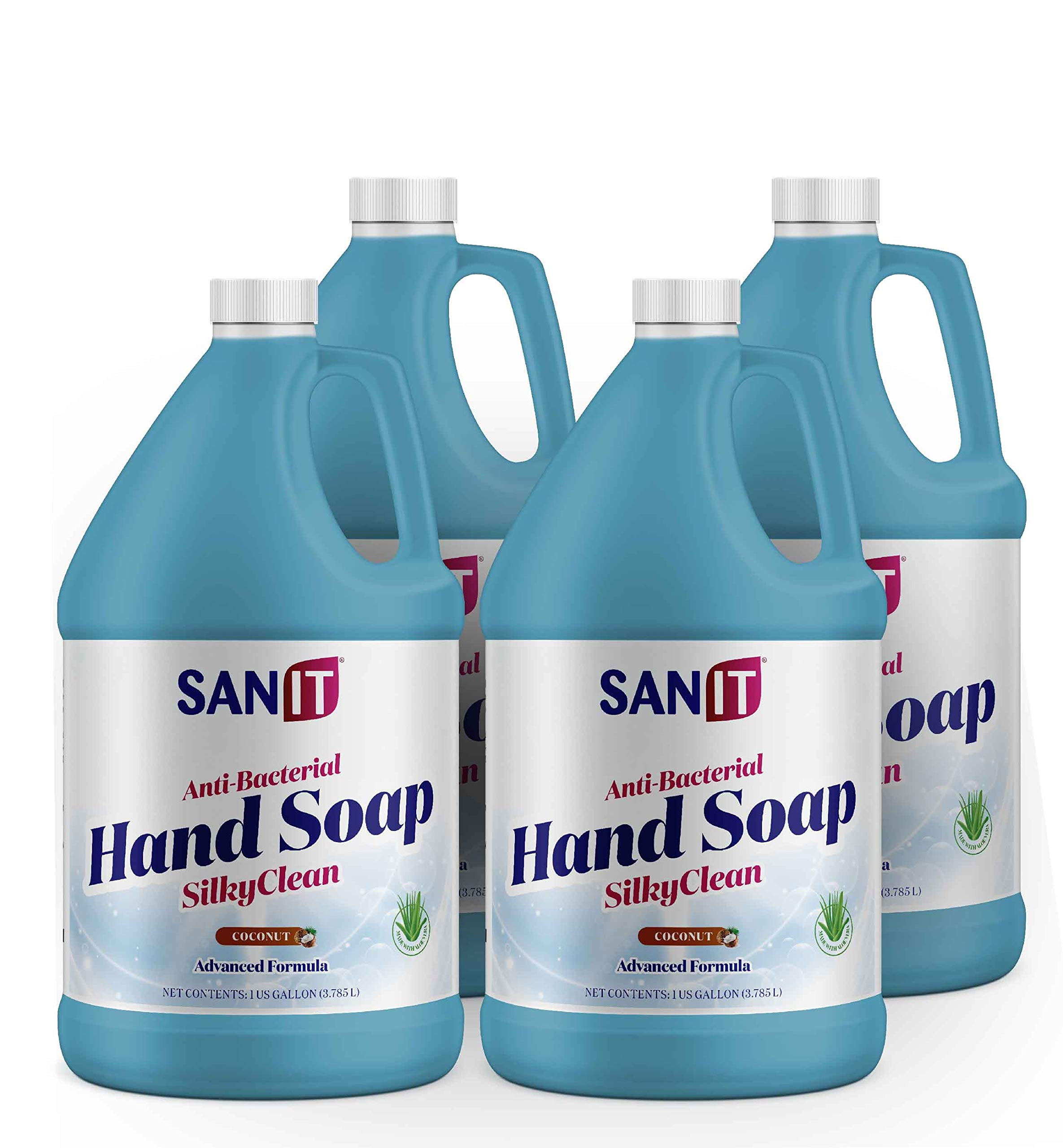 Sanit Silky Clean Antibacterial Gel Liquid Hand Soap Refill Advanced