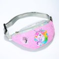 thumbnail image 2 of Bolsa De Mensajero Niños Niñas Dibujos animados Lindo Pony Cofre Paquete Lentejuelas Cintura Bolsas de mensajero (Rosa), 2 of 6