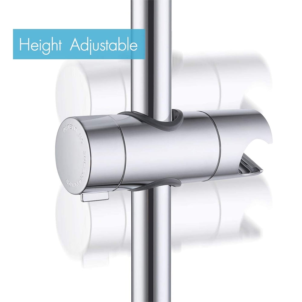 Universal Adjustable Shower Head Holder Slide Bar Bracket Replacement For