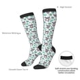 thumbnail image 6 of Fotbe Bears and Tropical Leaves print Women's Men's Novelty Crew Socks Cotton Socks Knee High Socks for Walking,Running,Nurses,Pregnancy, 6 of 8