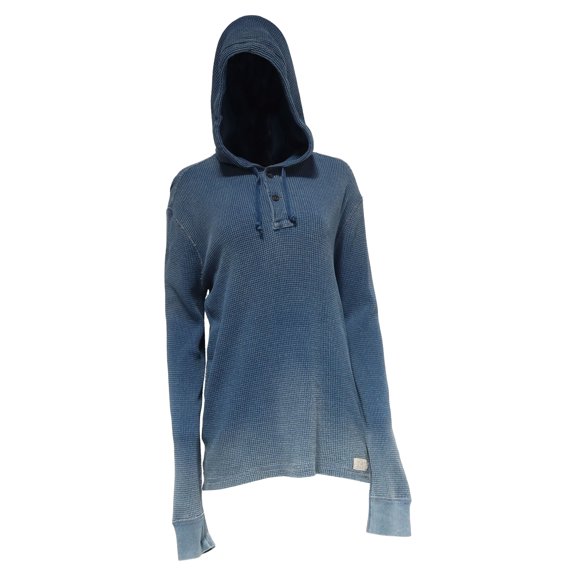 Pre-Owned Polo Ralph Lauren Dyed Hoodie in Light Blue Cotton