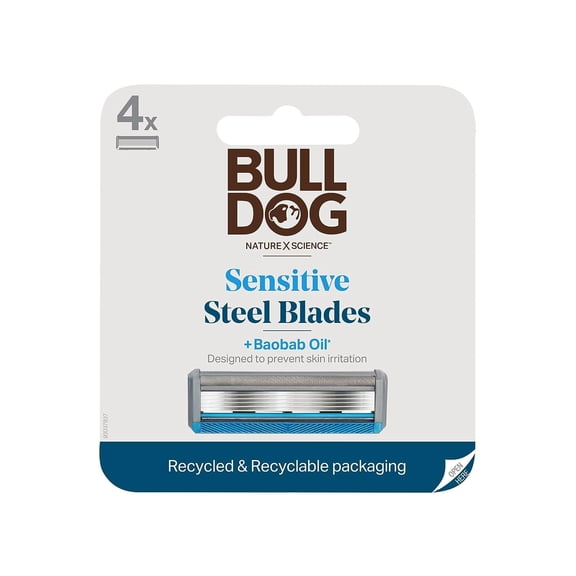 Bull Dog Skin Care Sensitive Skin Razor Blades Refills, 1 Ea..