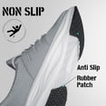 thumbnail image 3 of AMANSSE Men's Comfortable Walking Shoes Lightweight Breathable Tennis Athletic Gym Workout Cross Training Slip on Sneakers Light Grey Size 10, 3 of 7