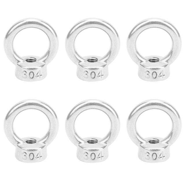 Lifting Eye Nut,10PCS M6 Lifting Eye Stainless Steel Eye Nuts Lifting Nut Exquisite Design