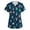 Dark Green, variant on Kixjoy Cute Scrubs for Women Oversized Short Sleeve V Neck Scrubs Animal Printed Stretchy Medical Tops Casual Lightweight Womens Uniform Tops with Pockets, White L