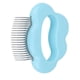 thumbnail image 3 of Peine de masaje para mascotas, cepillo con forma de concha, elimina la herramienta de aseo de piel flotante para gatos y perros, color azul, 3 of 5