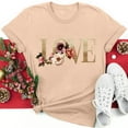 thumbnail image 2 of Love Letter Graphic Tshirts for Womens Valentine's Day Short Sleeve Tops Crew Neck Basic Tee Shirts, 2 of 5