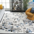 thumbnail image 2 of SAFAVIEH Pyramid Jonathon Abstract Area Rug, Ivory/Grey Navy, 8' x 10', 2 of 7