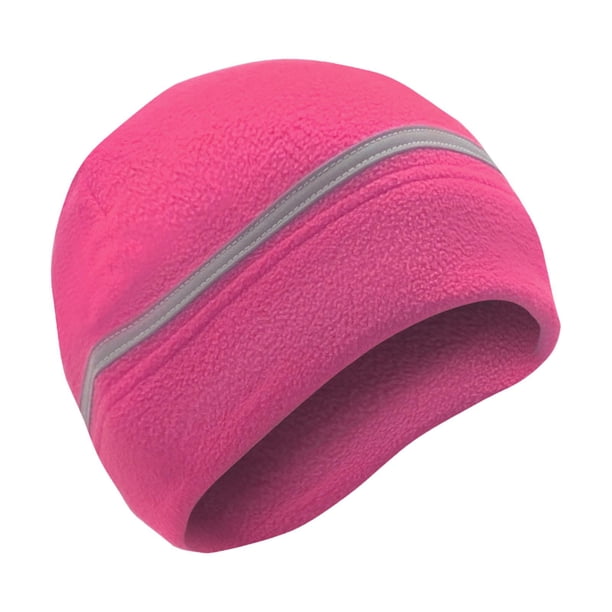 Gorro de lana reflectante Gorro de invierno de lana para correr deportes al aire libre Esquí Yuyangstore Gorro polar reflectante
