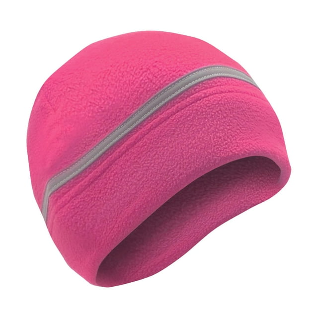 Gorro de lana reflectante Gorro de invierno de lana para correr deportes al aire libre Esquí Yuyangstore Gorro polar reflectante
