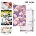 thumbnail image 6 of Yayeee 100% Cotton Hand Towels for Bathroom 16" x 28" Soft Absorbent Kitchen Towel, Purple Wave Pattern, 6 of 7