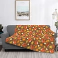 thumbnail image 2 of Disketp Squirrel Maple pine nut Flannel Blankets - Thick and Warm Blanket for Winter, Soft Fuzzy Plush King Blanket for All Seasons-80"x60", 2 of 6