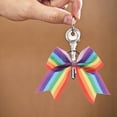 thumbnail image 3 of AURARMLET Bowknot Keychain Multi Colored Cloth Metal for Decoration 4Pcs, 3 of 8