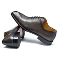 thumbnail image 4 of Santimon Grey Dress Shoes for Men Lace up Formal Modern Oxford Shoes Stylish Pointed Toe Derby Shoes for Wedding Party US 10.5, 4 of 8