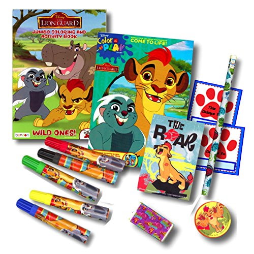 Download Lion Guard Coloring Book Super Set Bundle 2 Lion Guard Coloring Books Markers Specialty Stickers More Walmart Com Walmart Com