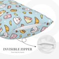 thumbnail image 5 of Fotbe Rabbit Burger Coffee Pillow Cases - Envelope Closure - Luxury, Extra Soft, Cooling Pillow Covers - Wrinkle, Fade, Stain Resistant-14"x20", 5 of 8