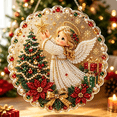 thumbnail image 4 of DIY Christmas Pearl Diamond Art Hanging Ornament Kit, Golden‑Star Angel Holiday Acrylic Decor, 2026 Festive Bead Diamond Craft Kit for Handmade Christmas Presents, 4 of 7