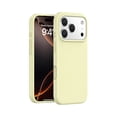 thumbnail image 2 of Premium Silicone Case with Soft Anti-Scratch Lining for iPhone 17pro 6.3 Inch, Shockproof Protective Cover, Creamy Yellow, 2 of 5