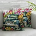 thumbnail image 3 of COMIO  Spring Summer Pillow Covers Pink Tulips Flowers Decor Pillows Floral Throw Pillow Covers for Couch Sofa Indoor Outdoor Farmhouse Spring Summer Decorations for Home, 3 of 5