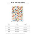 Throw Blanket for Couch Bed and Sofa, Cartoon Transportation Super Cozy Soft Plush Throw Blanket