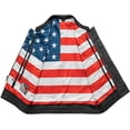 thumbnail image 3 of First Mfg Co - Born Free - Men's Motorcycle Biker Riding Black Leather Vest - 7X Large, 3 of 5