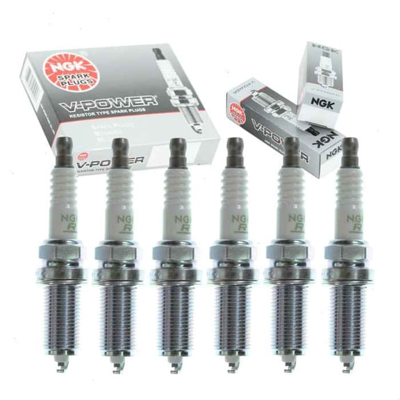 6 pc NGK V-Power Spark Plugs compatible with Lexus ES350 3.5L V6 2011-2014