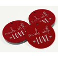 thumbnail image 3 of Inkdotpot Real Silver Foil Made With Love Text Tags Favor Hang Paper Tags 100 Pieces, 3 of 6