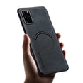 thumbnail image 2 of Allyetch Magnetic Back Case Cover for Samsung Galaxy S20 Plus, Slim Fit Back Cover PU Leather TPU Bumper Anti-Scratch Compatible with Car Mount Shockproof Phone Case for Galaxy S20 Plus, Black, 2 of 10