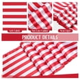 thumbnail image 5 of 12 Pcs Chemin de Table Rayé Décoration de Table de Mariage Polyester Design Rayé Rouge Blanc Nappe Décor 12 x 108 Pouces, 5 of 5