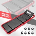 thumbnail image 3 of DNA Motoring TOOLS-00193 48" 2 IN 1 Folding Rolling Garage Shop Creeper Seat 7 x 2" Casters Gray, 3 of 7
