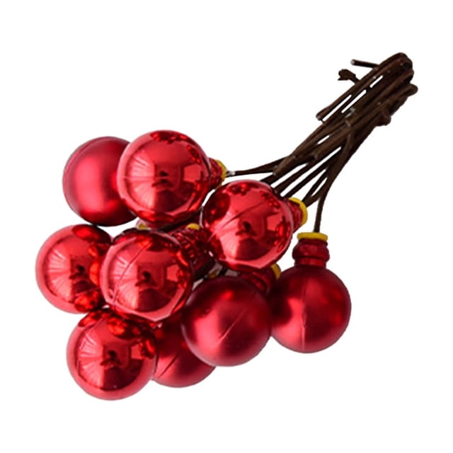 WRKEKC Liquidation Noël Decorations Noël Boules Découpes Bouquets de Fleurs Simulées Décorations Boules de Noël Fruits Rouges Fleurs Séchées Décorations