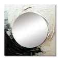 thumbnail image 2 of Designart "Minimalist VORTEX" Abstract Spirals Square Mirror For Wall Decor - Large Black Square Printed Wall Mirror Art - Square Transitional Mirror - Wall Mounted Square Large Mirror, 2 of 5