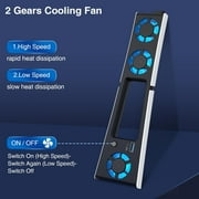 GAEKOL PS5 Slim Cooling Fan Holder, Adjustable Fan Speed Playstation 5 Slim Cosole Accessories Horizontal Cooler System with LED Light and USB Hub.