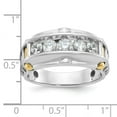thumbnail image 2 of Diamond2Deal 14K Two-tone Gold Men's 5-Stone 1 cttw Diamond Ring Size 10, 2 of 6