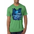 thumbnail image 1 of Wild Bobby, Tiger In The Snowy Night Animal Lover Mens Premium Tri Blend T-Shirt, Envy, Small, 1 of 3