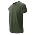 thumbnail image 4 of Homeyce T Shirts for Men UPF 50+ Workout Swim Shirt Fast Dry Moisture Wicking Athletic T-Shirts for Running Gym,Green 2XL, 4 of 5